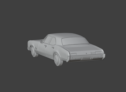 STL FILE 1967 Oldsmobile 88 Delmont 3d print model - ARTISTIT