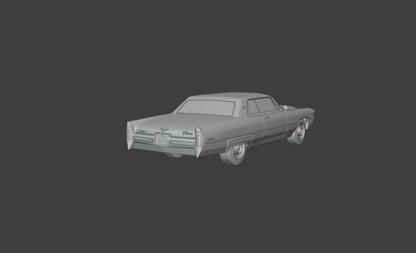 STL FILE 1966 cadillac coupe de ville 3d print model - ARTISTIT