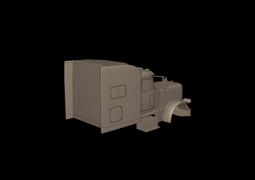389 PETERBILT 2020 TRUCK 3D PRINT MODEL