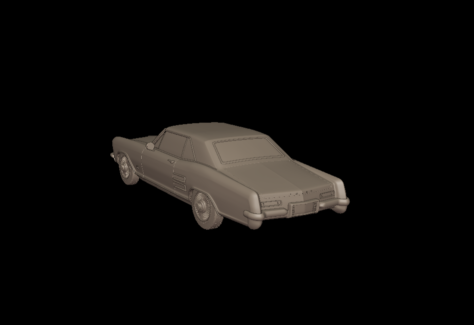 BUICK RIVIERA 1963 3d print model