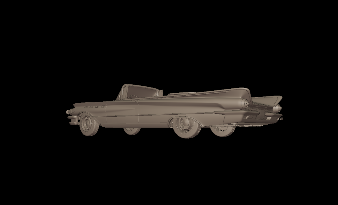 STL FILE Buick LeSabre 1959 two doors convertable 3d print model - ARTISTIT