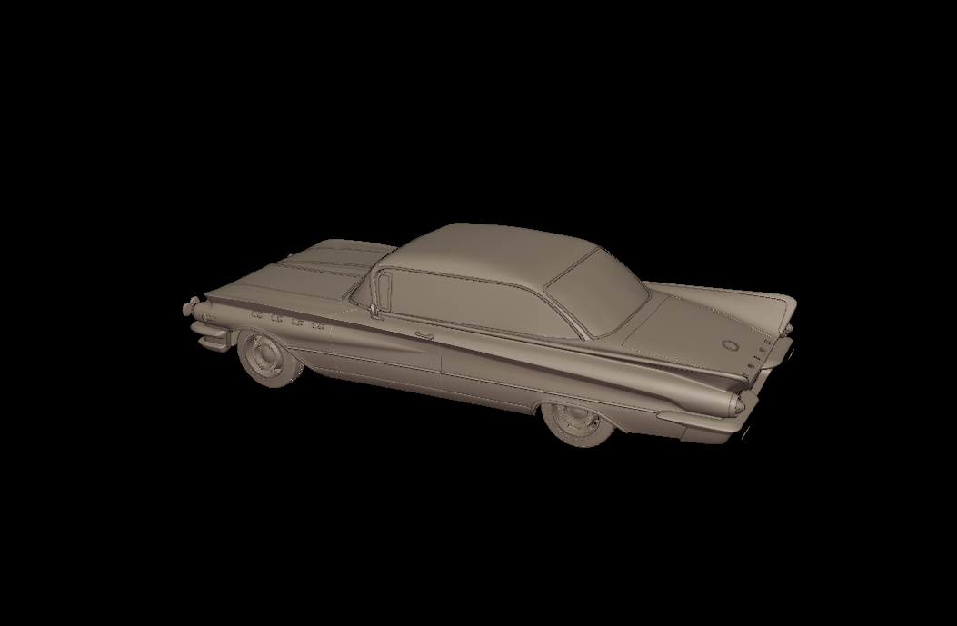 STL FILE Buick LeSabre 1959 two doors hardtop 3d print model - ARTISTIT