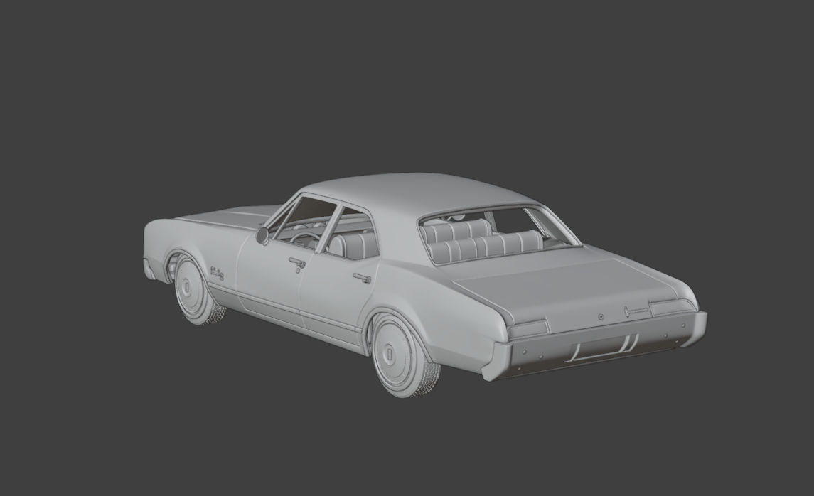 1967 Oldsmobile 88 Delmont 3d print model