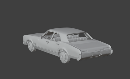 STL FILE 1967 Oldsmobile 88 Delmont 3d print model - ARTISTIT