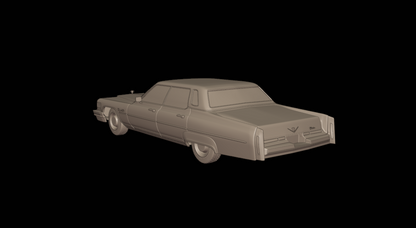 STL FILE cadillac deville sedan 1975 4 doors 3d print model - ARTISTIT