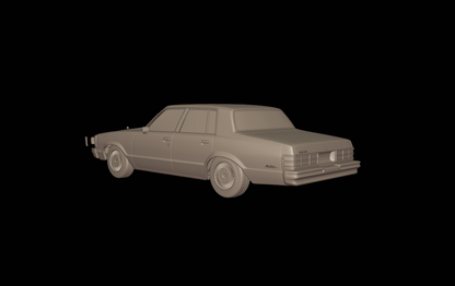 STL FILE CHEVROLET MALIBU CLASSIC 1981 FOUR DOORS 3D PRINT MODEL - ARTISTIT