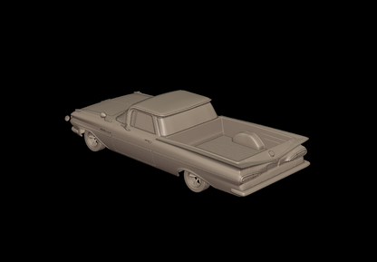 STL FILE CHEVROLET ELCAMINO 1959 3D PRINT MODEL - ARTISTIT