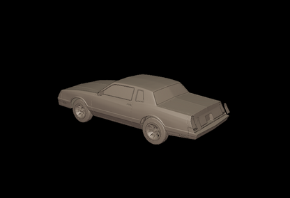 STL FILE chevrolet monte carlo ss 1986 3D PRINT MODEL - ARTISTIT