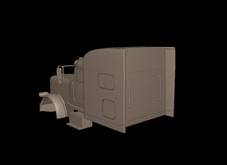 389 PETERBILT 2020 TRUCK 3D PRINT MODEL