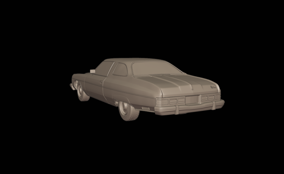 STL FILE chevrolet caprice classic 1976 3d print model - ARTISTIT