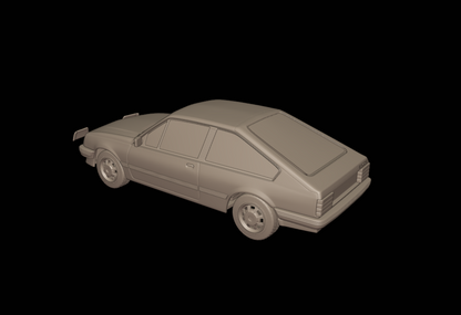 STL FILE chevrolet br monza sl e 2 door 1984 3d print model - ARTISTIT