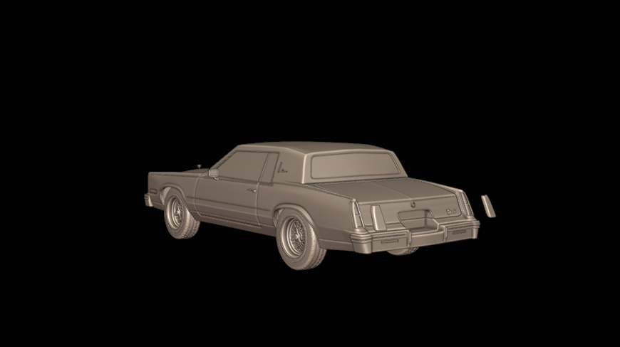 cadillac Eldorado 1983 3d print model