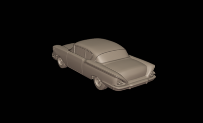 STL FILE chevrolet biscayne 2 door sedan 1958 3d print model - ARTISTIT