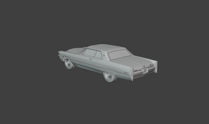 STL FILE 1966 cadillac coupe de ville 3d print model - ARTISTIT