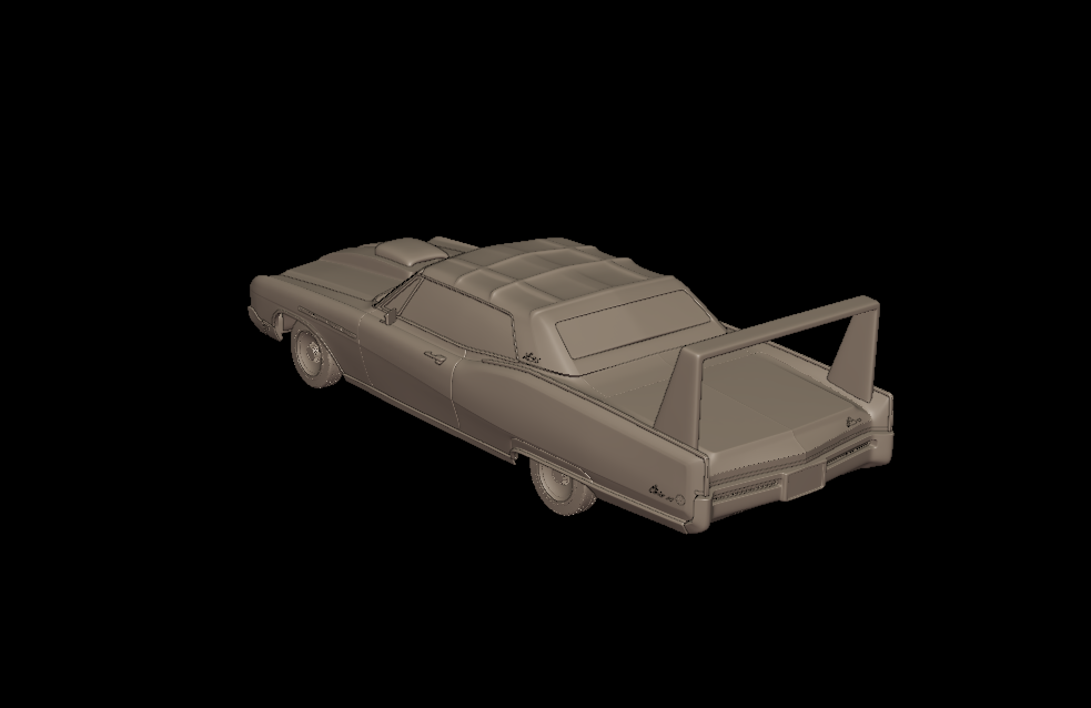 custom Buick Electra 225 1968 convertible 3d print model