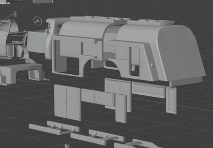 STL FILE CHEVROLET COE TRUCK 1949 V1 3D MODEL - ARTISTIT