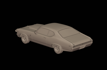 STL FILE chevrolet baldwin motion chevelle 1969 3d print model - ARTISTIT