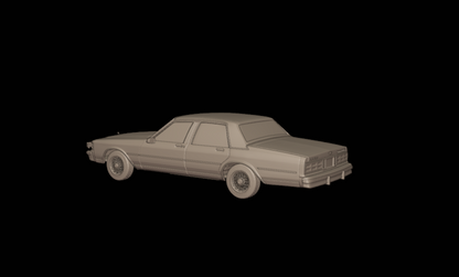 STL FILE chevrolet caprice 1987 3d print model - ARTISTIT