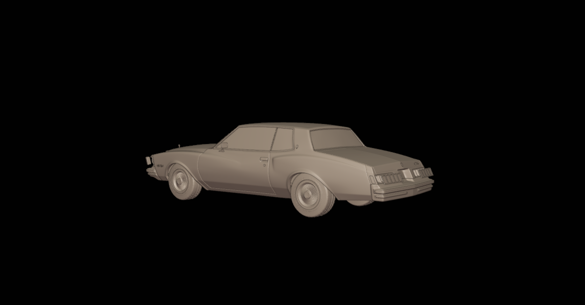 chevrolet monte carlo 1978 3d print model