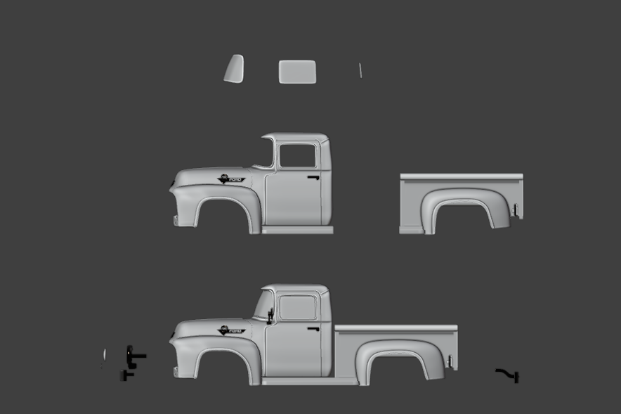 STL FILE Ford F-100 1956 TRUCK 3D MODEL - ARTISTIT