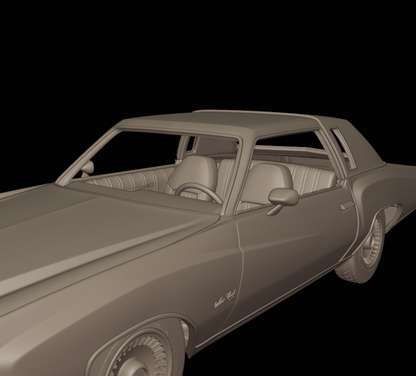 STL FILE CHEVROLET MONTE CARLO 1974 3D PRINT MODEL - ARTISTIT