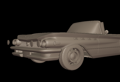 STL FILE Buick LeSabre 1959 two doors convertable 3d print model - ARTISTIT