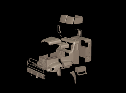 STL FILE Freightliner M916A1 TRUCK 3D PRINT MODEL - ARTISTIT