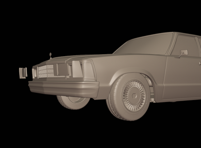 STL FILE CHEVROLET MALIBU CLASSIC 1981 FOUR DOORS 3D PRINT MODEL - ARTISTIT