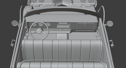 STL FILE 1967 Oldsmobile 88 Delmont 3d print model - ARTISTIT