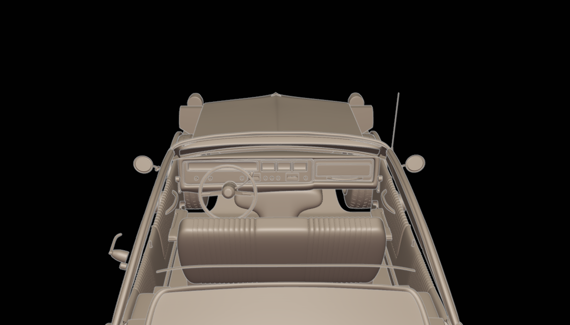 pontiac bonneville 1966 3d print model