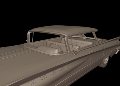 STL FILE Buick LeSabre 1959 four doors 3D PRINT MODEL - ARTISTIT