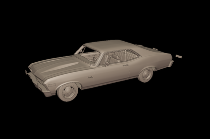STL FILE CHEVROLET NOVA SS 396 1969 3D PRINT MODEL - ARTISTIT