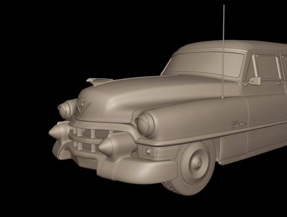 STL FILE Cadillac 75 Fleetwood Limousine 1953 3d print model - ARTISTIT