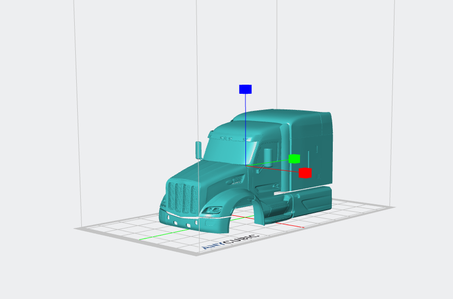 STL FILE 2014 PETERBILT 579 SLEEPER TRUCK 3D PRINT MODEL - ARTISTIT