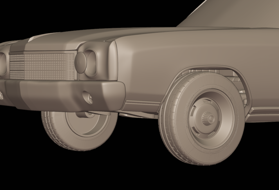 CHEVROLET MONTE CARLO 1970 3D PRINT MODEL