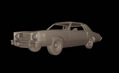 STL FILE chevrolet monte carlo 1973 3d print model - ARTISTIT
