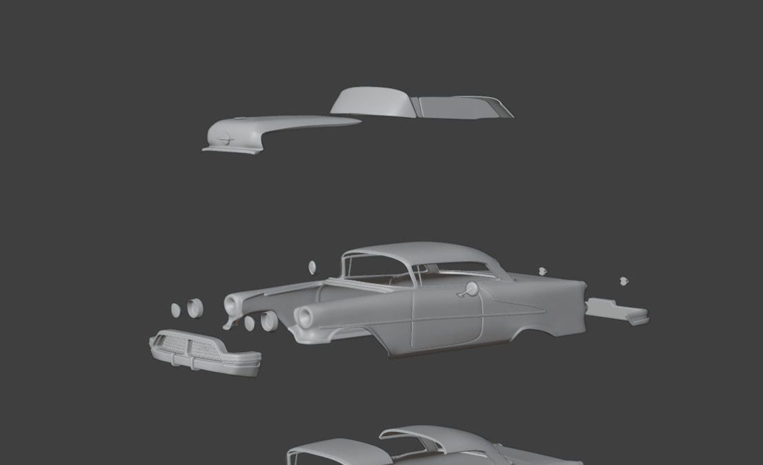 Oldsmobile 88 1954 - 1956 3d print model