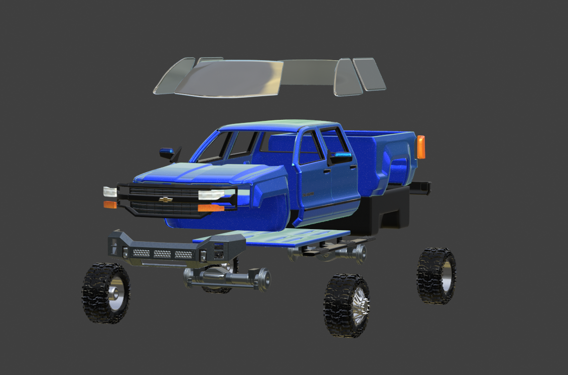 STL FILE 2018 CHEVY SILVERADO TRUCK 3D MODEL - ARTISTIT