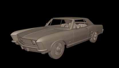 STL FILE BUICK RIVIERA 1963 3d print model - ARTISTIT