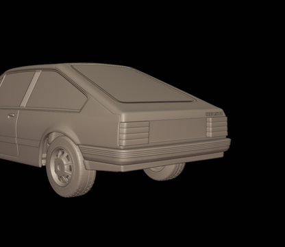 STL FILE chevrolet br monza sl e 2 door 1984 3d print model - ARTISTIT