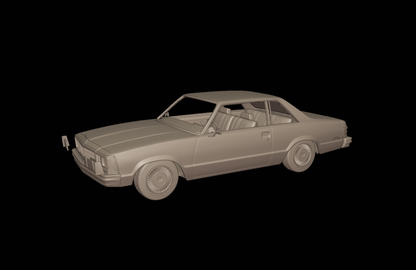 STL FILE CHEVROLET MALIBU CLASSIC 1981 TWO DOORS 3D PRINT MODEL - ARTISTIT