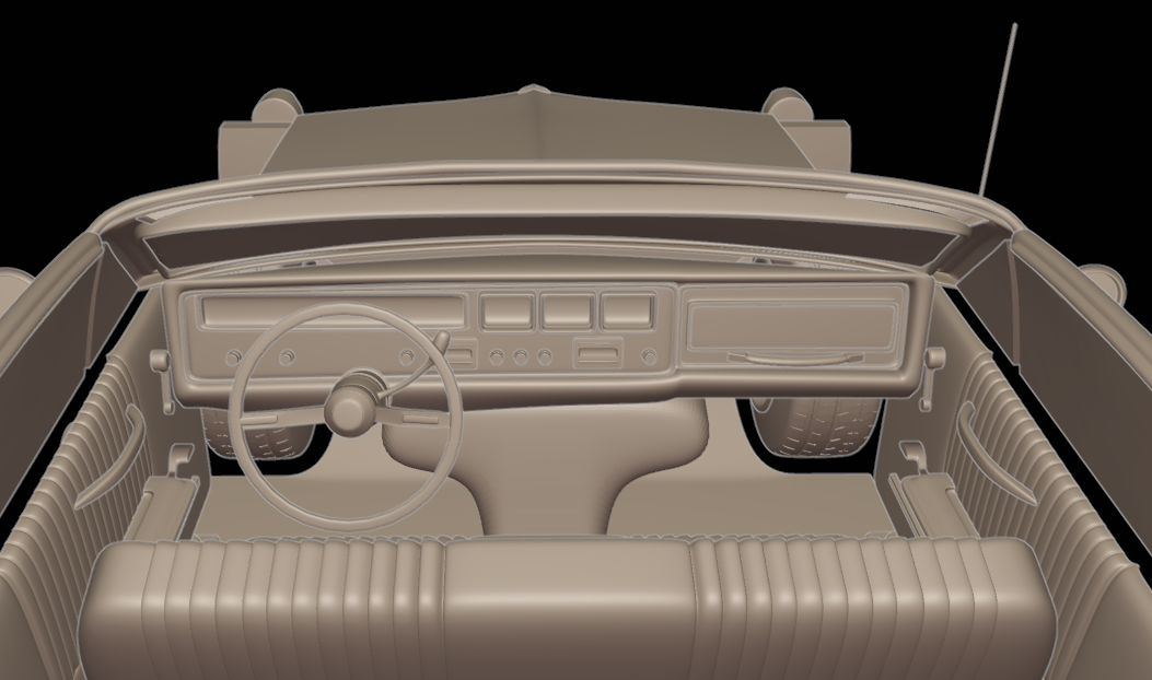 pontiac bonneville 1966 3d print model