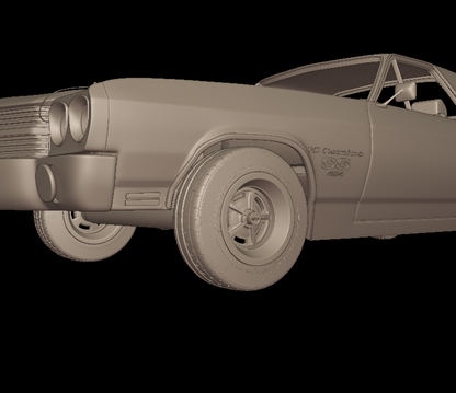STL FILE CHEVROLET 1970 El Camino ss 3D PRINT MODEL - ARTISTIT
