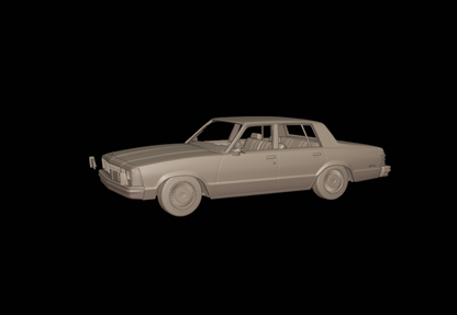 STL FILE CHEVROLET MALIBU CLASSIC 1981 FOUR DOORS 3D PRINT MODEL - ARTISTIT