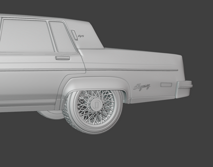 STL FILE 1983 Oldsmobile Regency 3d model - ARTISTIT
