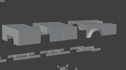 STL FILE CHEVROLET COE TRUCK 1949 V2 - ARTISTIT