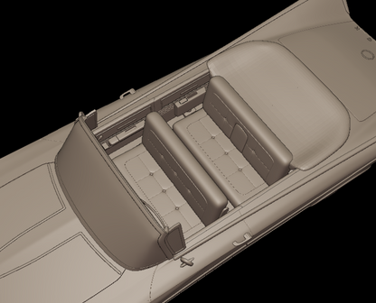 STL FILE Buick LeSabre 1959 two doors convertable 3d print model - ARTISTIT