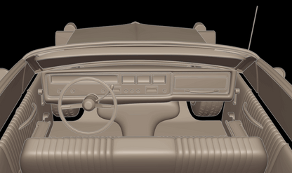 STL FILE pontiac bonneville 1966 3d print model - ARTISTIT