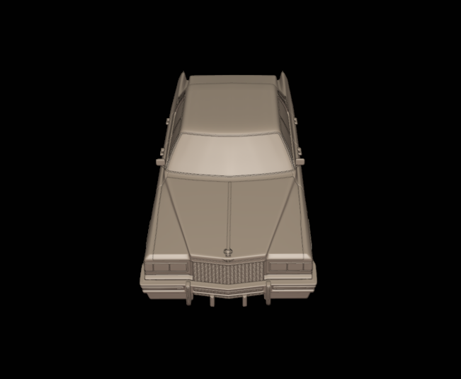 cadillac deville sedan 1975 4 doors 3d print model