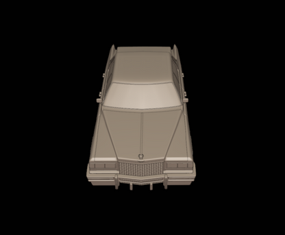 STL FILE cadillac deville sedan 1975 4 doors 3d print model - ARTISTIT